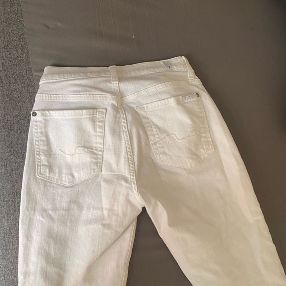 7 for all mankind white skinny jeans - Picture 6 of 6